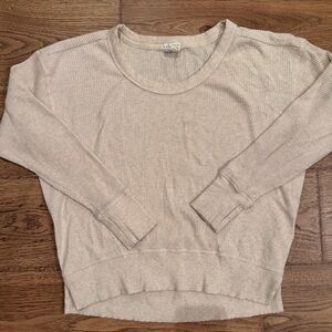NWOT Offline by Aerie XXS Oversized Waffle Knit Long Sleeve Shirt Top Thermal